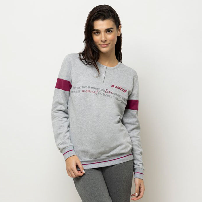 Pigiama donna invernale Lotto sportivo LP6090 felpato