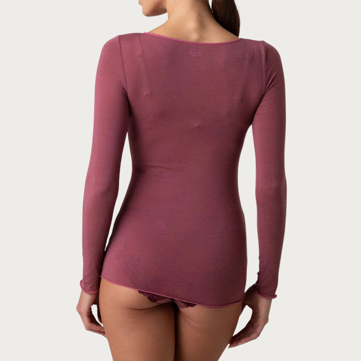 Maglia scollo a barchetta in modal e cashmere Lovable L0DVC