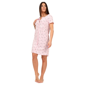 Camicia da notte aperta bottoni Lovable cotone leggero L0D6R