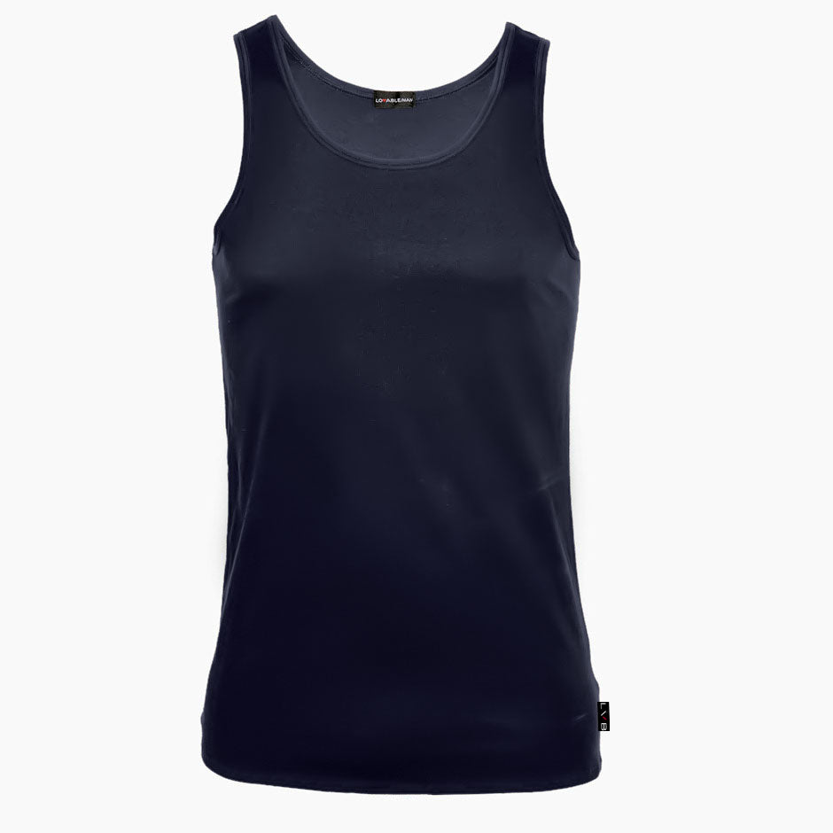 Canotta Lovable LVB cotone elasticizzato stretch L05XV blu