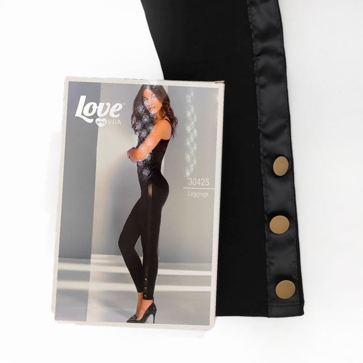 Leggings Love and bra 30425 cotone con bottoncini