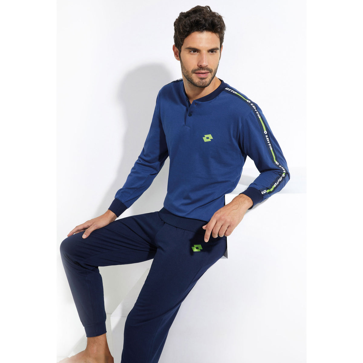 Pigiama uomo Lotto LP1050 primaverile cotone jeans