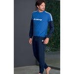 Pigiama uomo Lotto LP4057 lungo cotone bluette