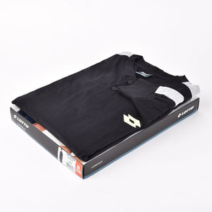 Pigiama uomo a serafino cotone leggero nero Lotto LP1052