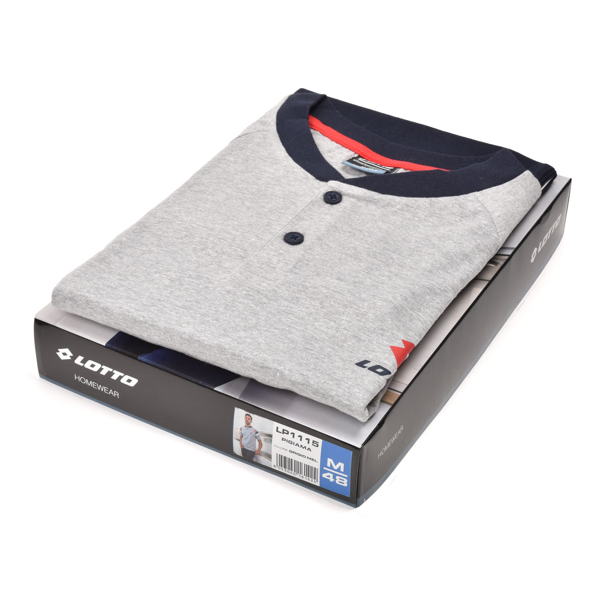Pigiama uomo Lotto cotone fresco sportivo LP1115