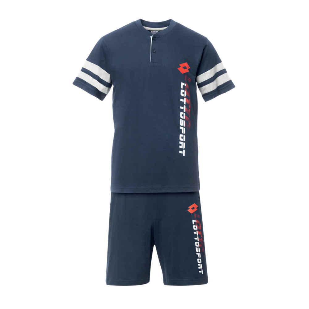 Pigiama uomo cotone estivo corto Lotto LP1150