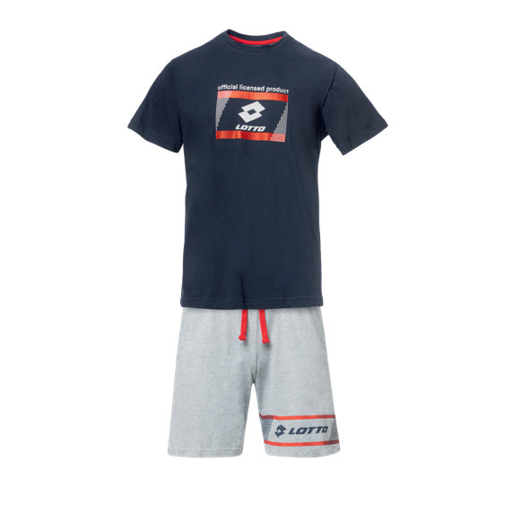 Pigiama sportivo uomo Lotto corto cotone LP1161