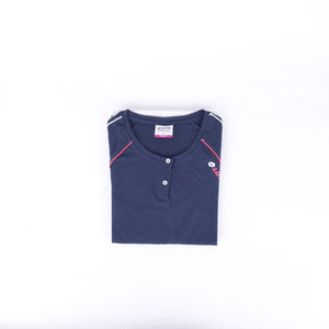 Pigiama donna Lotto LP2040 corto cotone blu