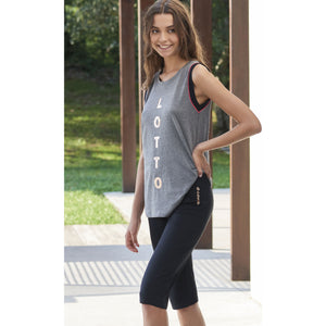 Pigiama donna Lotto LP2041 corto cotone grigio