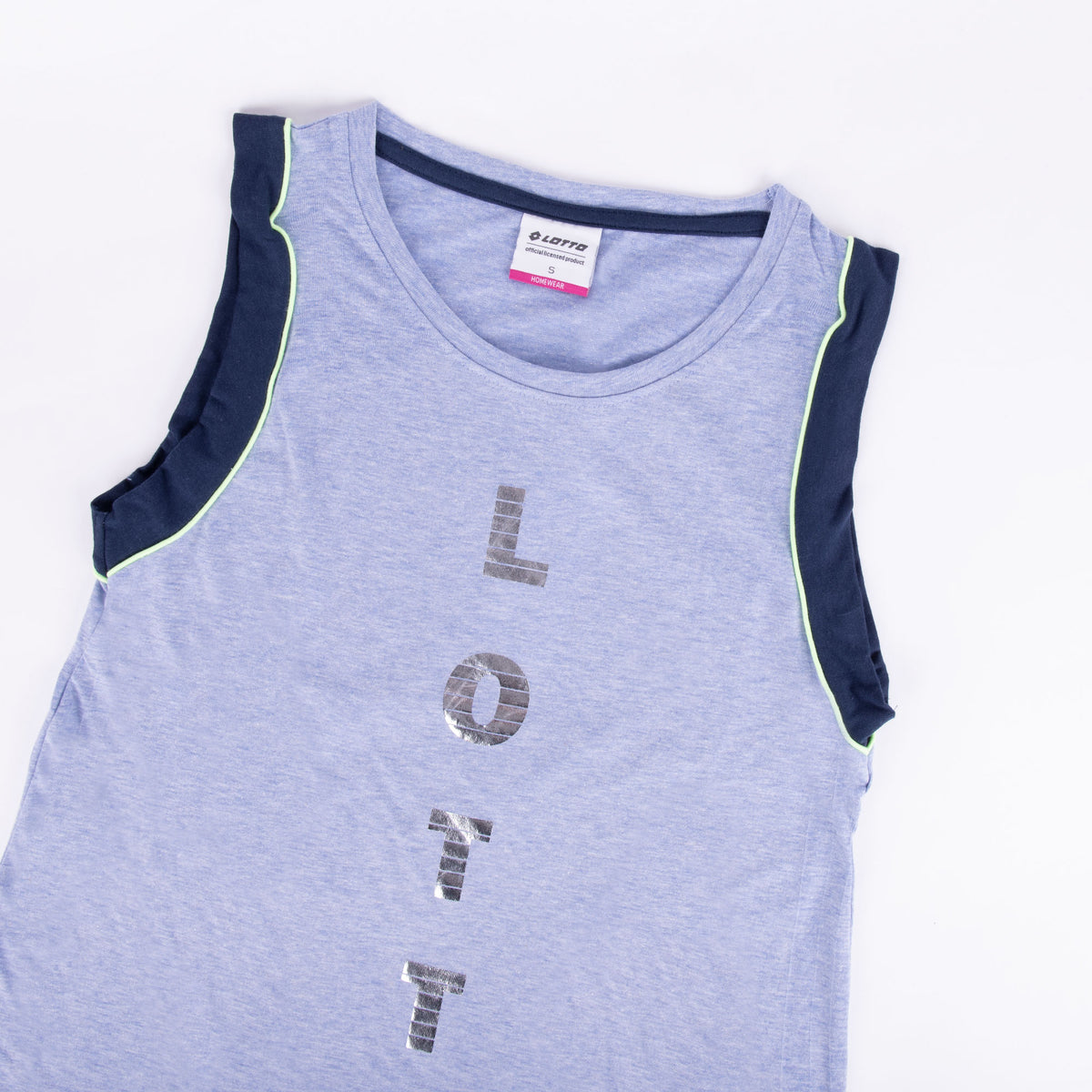 Pigiama ragazza Lotto LP8510 corto cotone denim melange