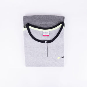 Pigiama donna Lotto LP2043 corto cotone grigio melange