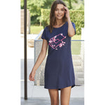 Maxi maglia donna Lotto LP2057 manica corta blu