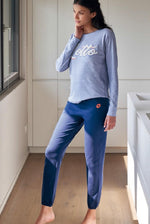Pigiama donna tuta Lotto lp3017 jeans in cotone
