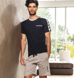 Pigiama uomo estivo Lotto lp5027 sportivo in cotone