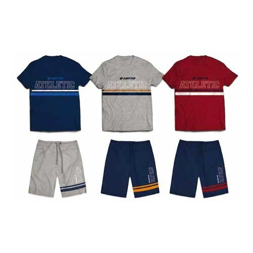 Pigiama uomo Lotto lp5032 stile sportivo estivo in cotone
