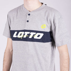 Pigiama uomo lotto LP5075 corto cotone grigio melange