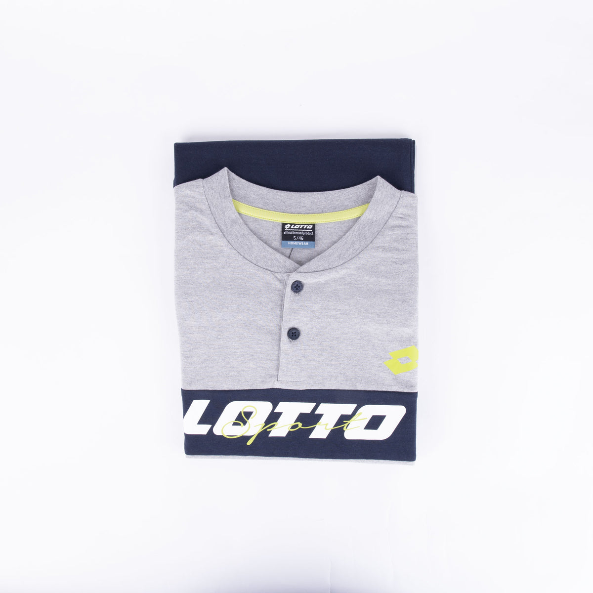 Pigiama uomo lotto LP5075 corto cotone grigio melange