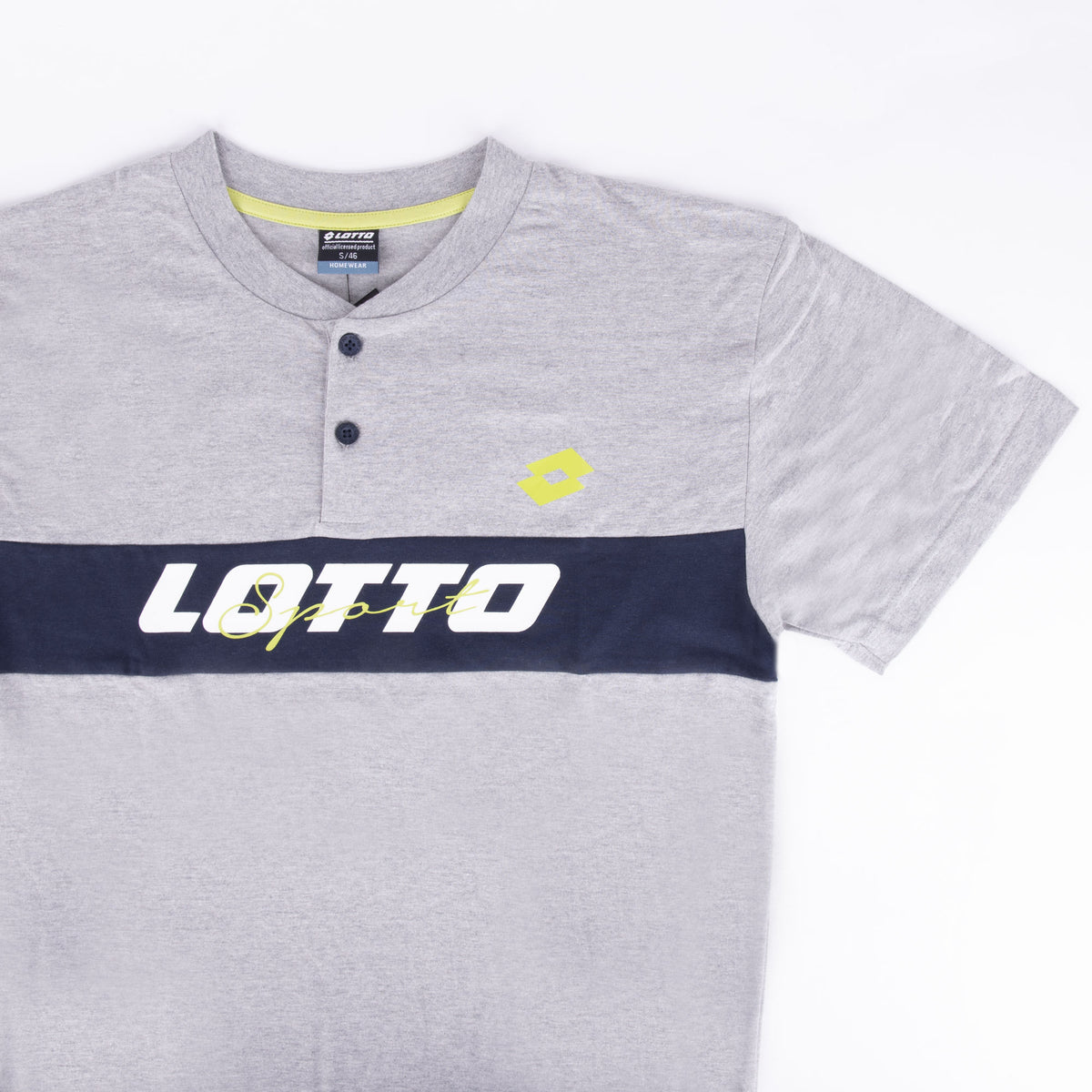Pigiama uomo lotto LP5075 corto cotone grigio melange