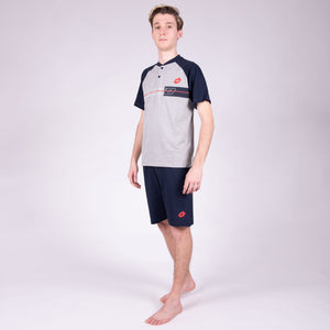 Pigiama uomo Lotto LP5076 cotone grigio melange