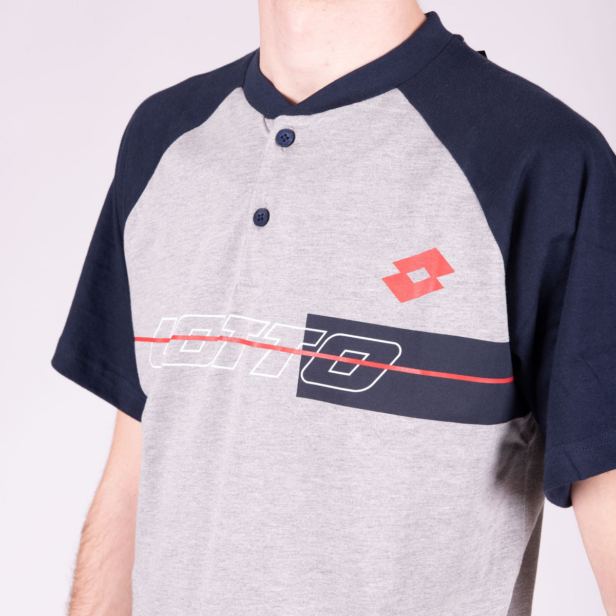 Pigiama uomo Lotto LP5076 cotone grigio melange