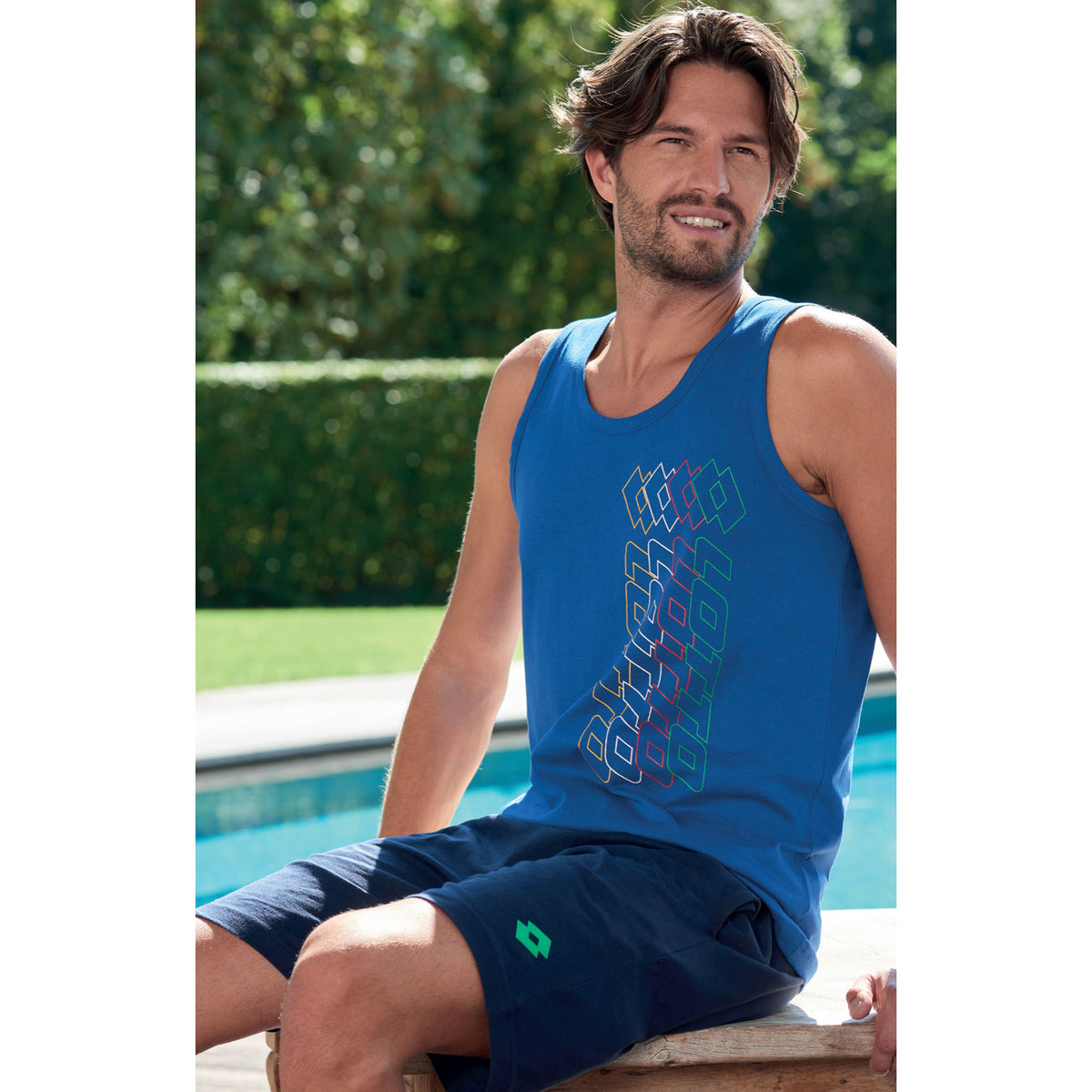 Pigiama uomo Lotto LP5087 spalla larga cotone 