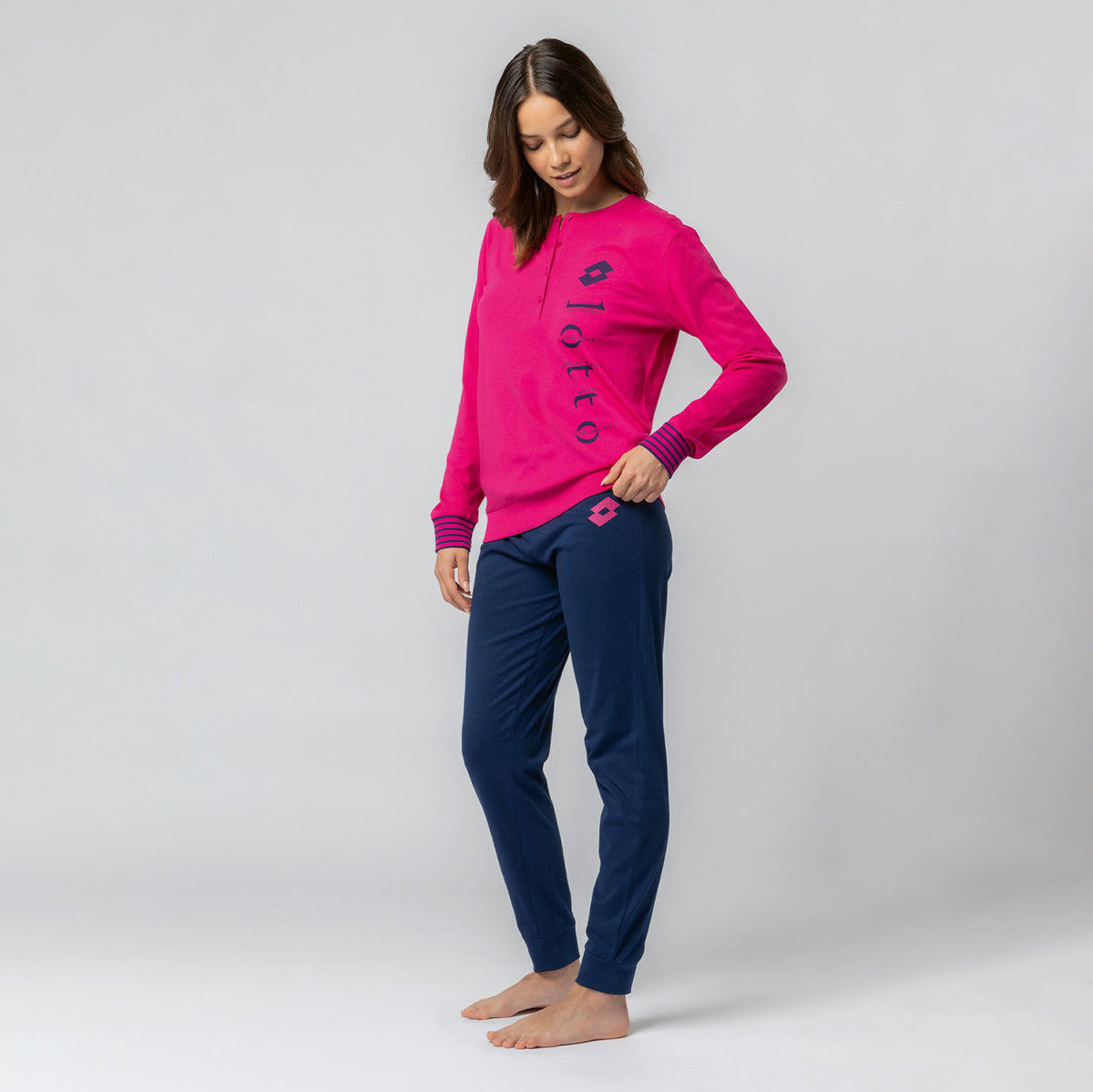 Pigiama donna 100% cotone Lotto LP5234