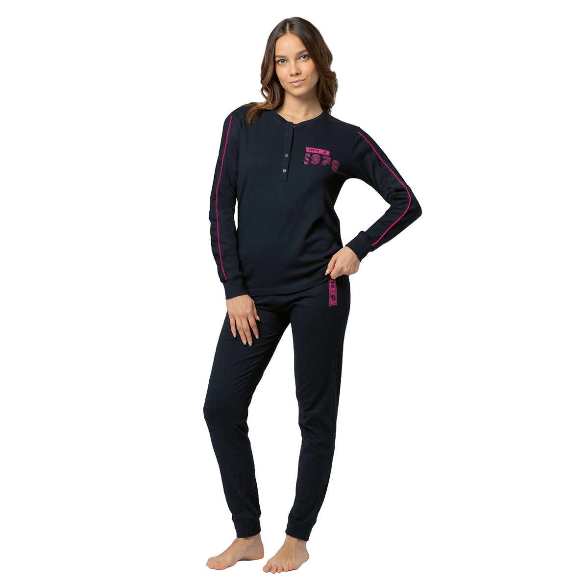 Pigiama donna 100% cotone Lotto LP5240