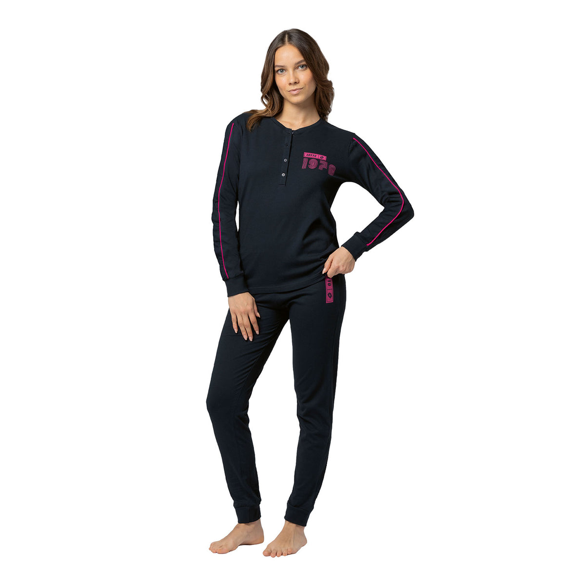 Pigiama donna 100% cotone Lotto LP5240