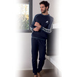 Pigiama uomo Lotto LP6047 caldo cotone blu