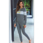 Pigiama donna Lotto LP6059 caldo cotone grigio medio melange