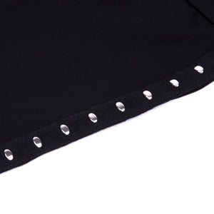 Leggings Rossoporpora LR338 cotone elasticizzato con borchie laterali