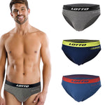Slip uomo lotto LS1274 cotone elasticizzato 3 pz.