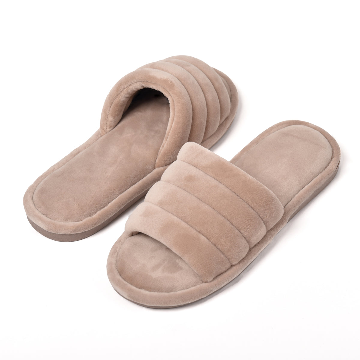 Pantofole donna ciniglia velluto Preziosa 0064 beige
