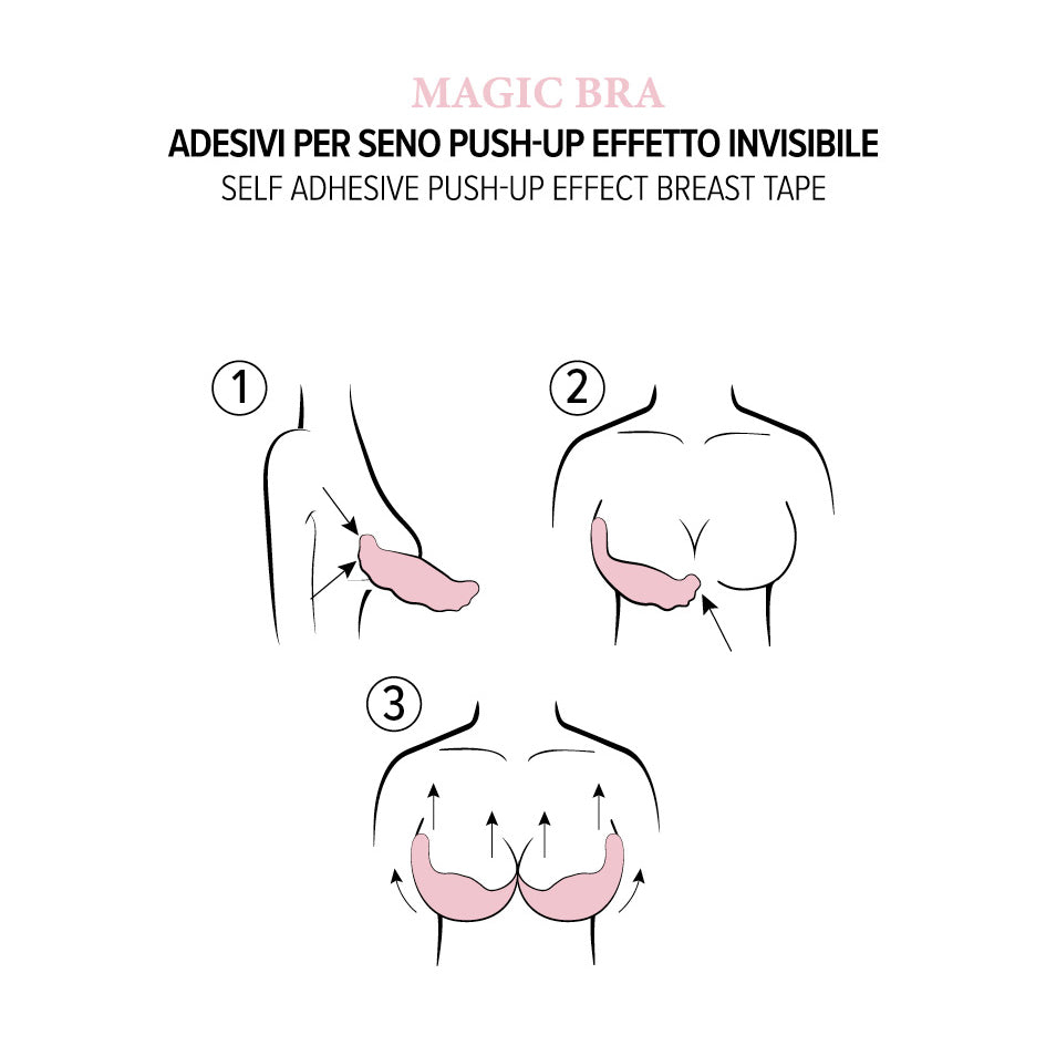 Coppe adesive push up Love and bra invisible bra