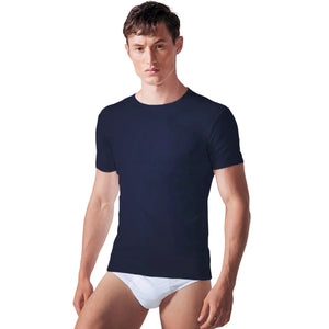 Maglia Rossoporpora MU001 mezza manica paricollo cotone 3 pz