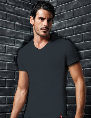 Maglia uomo Lotto LT1001 mezza manica scollo a V 3 pz