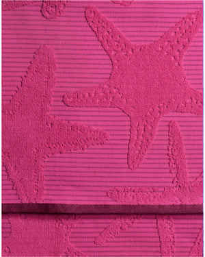 Telo mare Vingi spugna "Malaga" fuxia 100% cotone