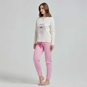 Pigiama donna caldo cotone Pompea Manitoba