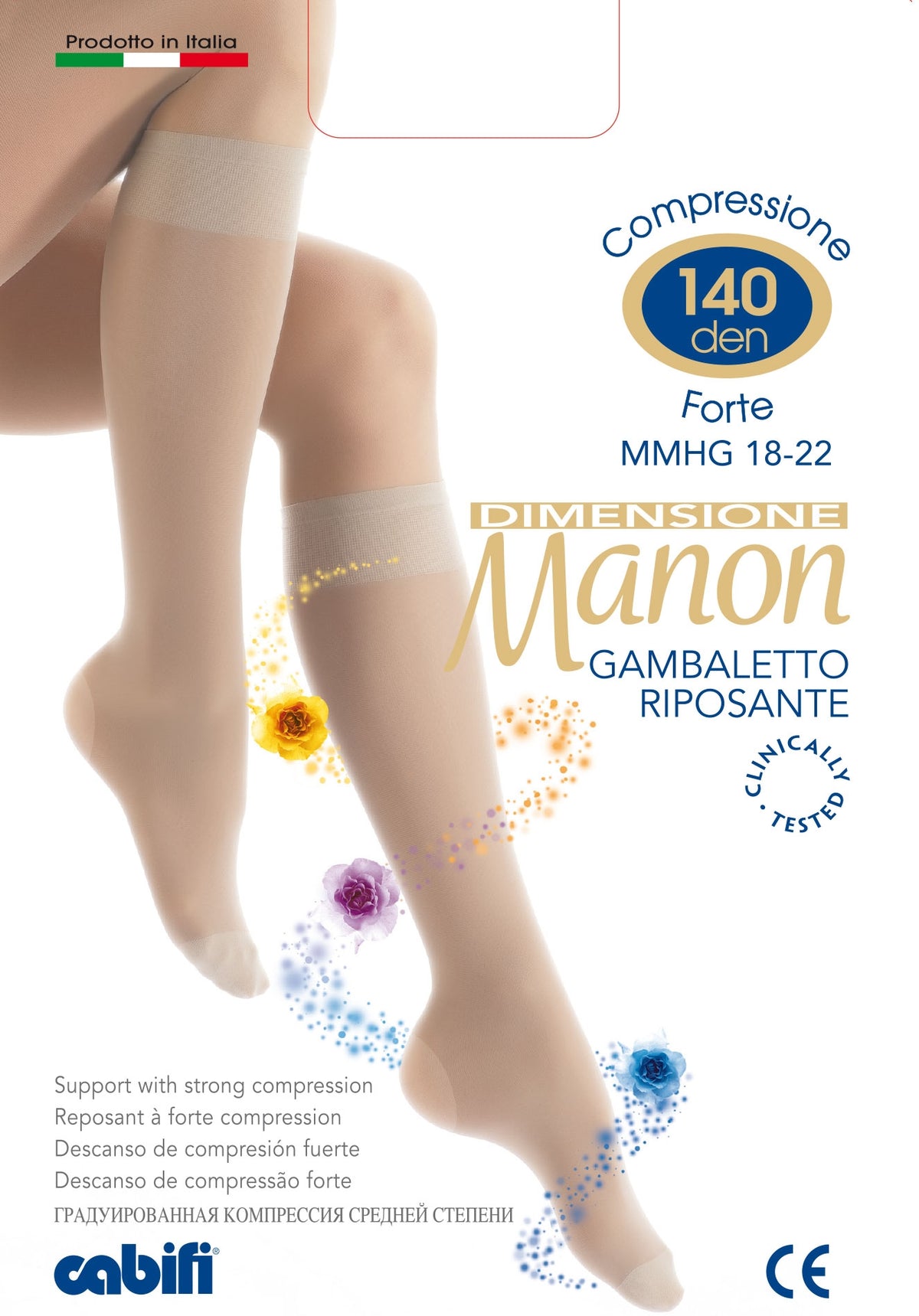 Gambaletti compressione graduata Manon 140 den riposante