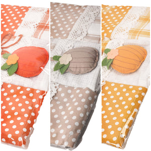 Set da 3 strofinacci Preziosa Melanie 05 100% cotone con pizzo