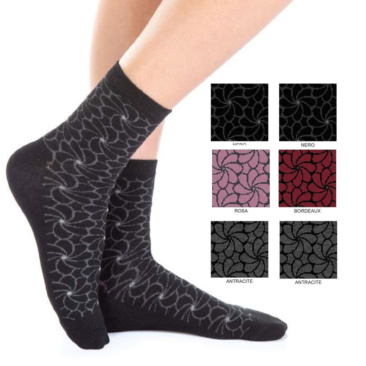 Calze corte donna invernali Meritex 3556 bamboo 6 paia