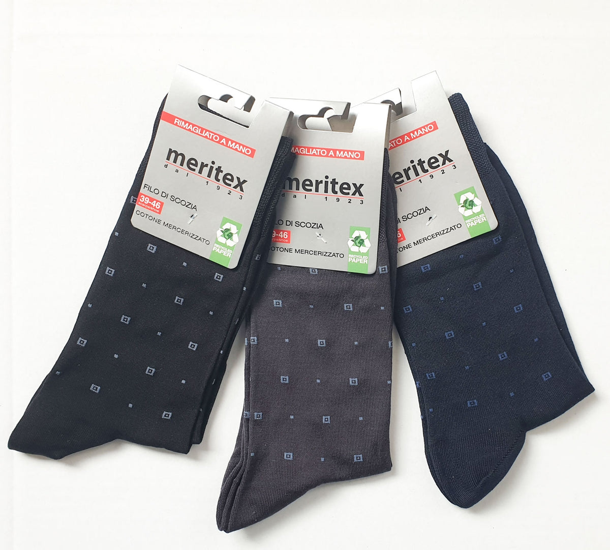 Calzini da uomo corte Meritex 8753 in filo di scozia 6 paia