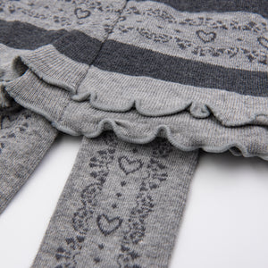 Collant con gonna neonata Meritex 0201 caldo cotone a fantasia