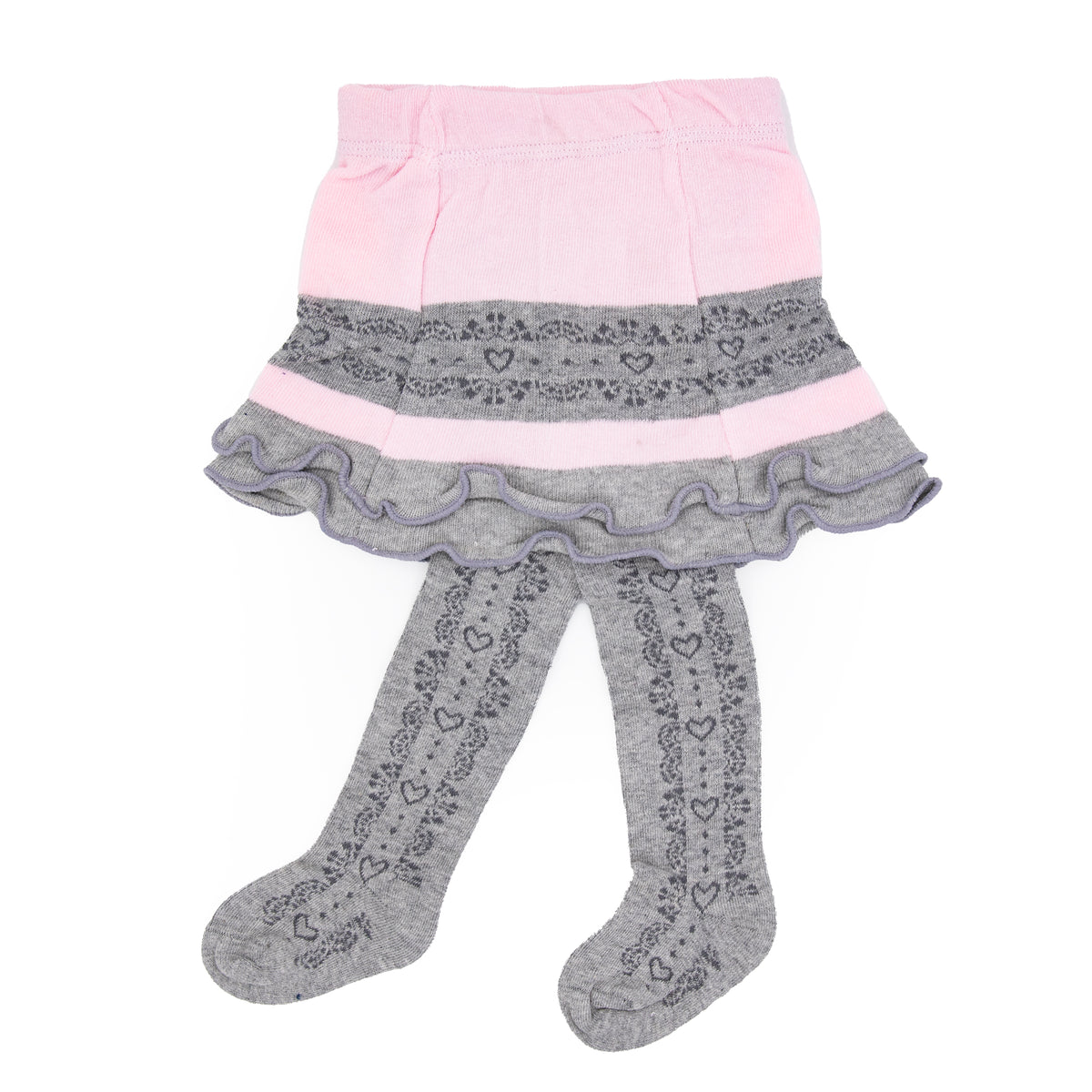 Collant con gonna neonata Meritex 0201 caldo cotone a fantasia
