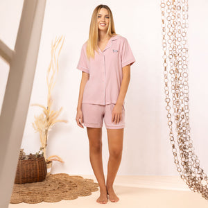 Pigiama donna maglia aperta 100% cotone Irge MIC2346
