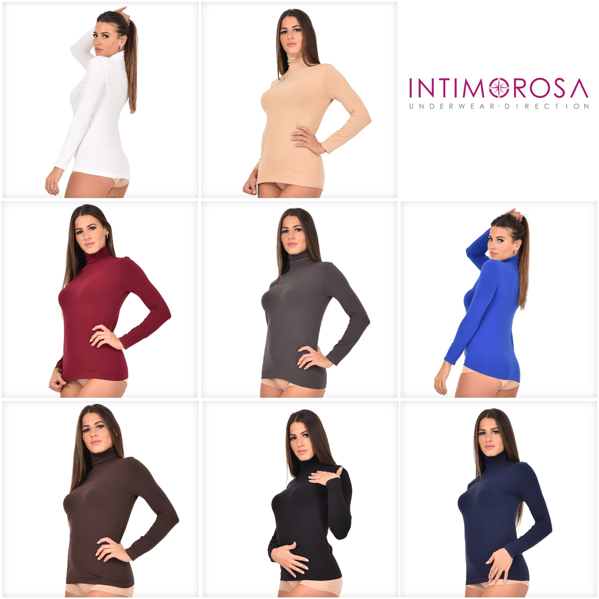 Dolcevita in microfibra donna e ragazza made in italy