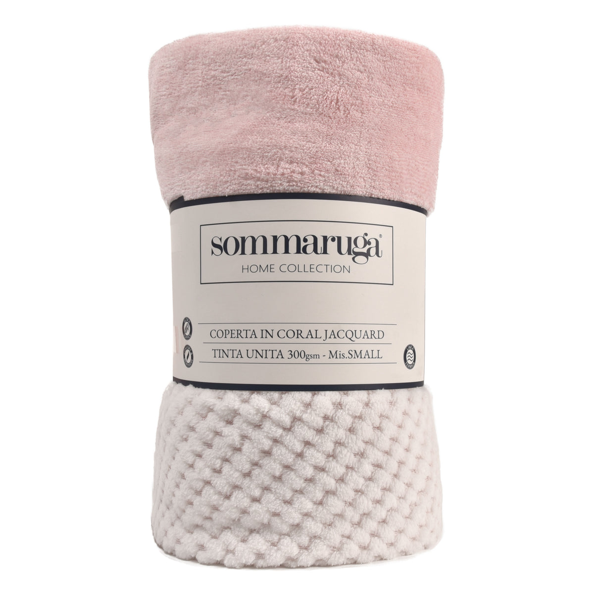 Coperta in coral jacquard Sommaruga Mike 120x140