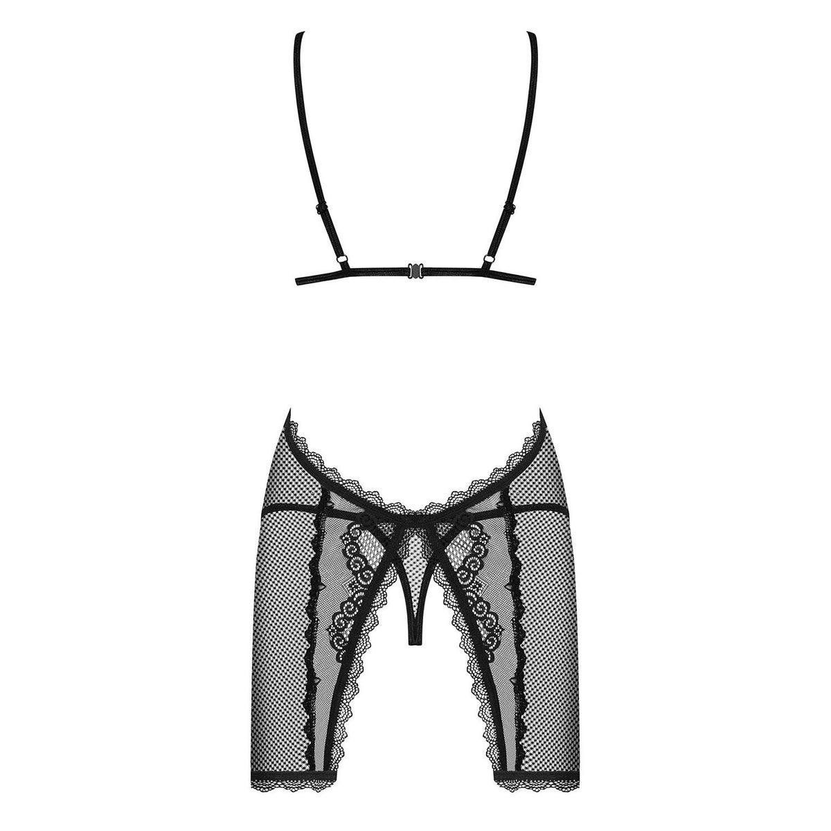 Sexy sottoveste + perizoma Obsessive Millagro chemise e thong 2 pz.