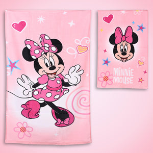 Set asciugamani 100% cotone Minnie Disney Home 2 pezzi