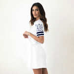 Maxi maglia estiva abitino Jadea 3139 cotone modal bianco